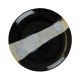 Assiette plate - Porcelaine Ø.21 cm - Circé - Sans aile - Noir et nacre