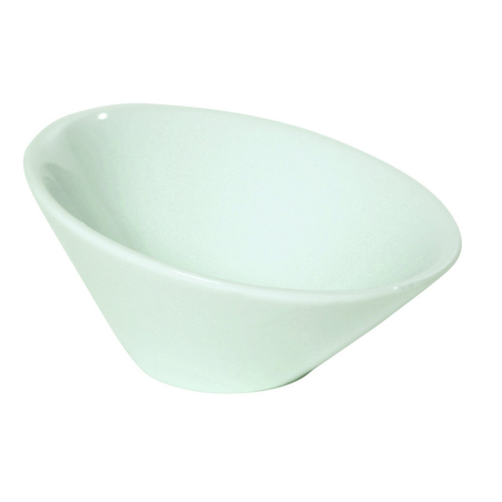 Coupelle inclinée 9,6 cm - blanc