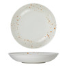 Assiette creuse - Porcelaine ø 25 cm - Hermès - Orange et blanc