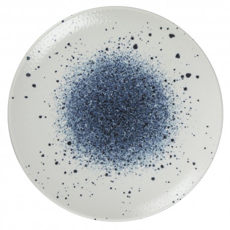 Assiette plate - Porcelaine 27 cm - Aphrodite - Sans aile - Bleu et blanc Manufacture de Digoin