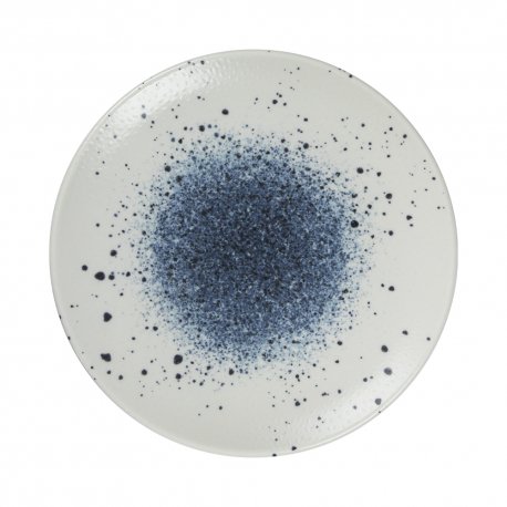 Assiette plate - Porcelaine 21 cm - Aphrodite - Sans aile - Bleu et blanc Manufacture de Digoin