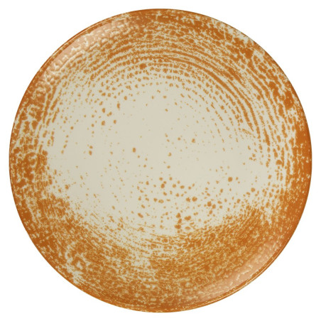 Assiette plate - Porcelaine ø 27 cm - Pan - Sans aile - Orange