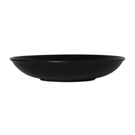 Assiette creuse - Porcelaine ø 25 cm - Arès - Noir mat