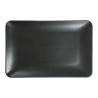 Assiette rectangulaire - Porcelaine 30x20 cm - Arès - Noir mat
