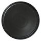 Assiette bord droit - Porcelaine Ø.27 cm - Arès - Bord droit - Noir mat