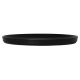 Assiette bord droit - Porcelaine Ø.27 cm - Arès - Bord droit - Noir mat
