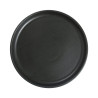 Assiette bord droit - Porcelaine  ø 21 cm - Arès - Bord droit - Noir mat