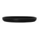 Assiette bord droit - Porcelaine Ø.21 cm - Arès - Bord droit - Noir mat