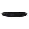 Assiette bord droit - Porcelaine  ø 21 cm - Arès - Bord droit - Noir mat