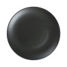 Assiette plate - Porcelaine ø 21 cm - Arès - Sans aile - Noir mat