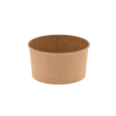 Boîte à salade 960 ml - ø15x7,9 cm - Kraft brun