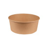 Boîte à salade 780ml Ø15x6,1 cm en kraft brun