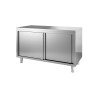 Meuble bas neutre central 1000x700x850/900 mm avec portes coulissantes