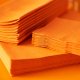 Serviette de table jetable Dunisoft Bio 40x40 cm - Sun orange