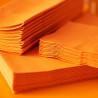 Serviette de table jetable Dunisoft Bio 40x40 cm - Sun orange - 60 pièces
