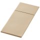 Serviette de table jetable Duniletto Bio Dunisoft Slim 40x33 cm - Brun naturel