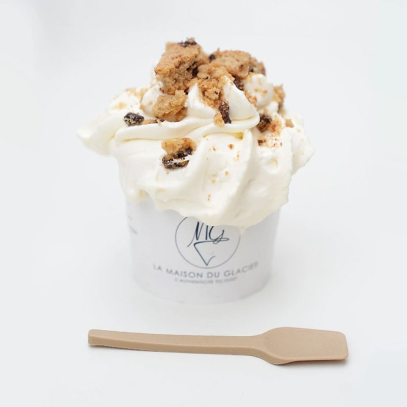 Cuillère à glace 9,5 cm - Fibre de canne - Réutilisable 100 fois