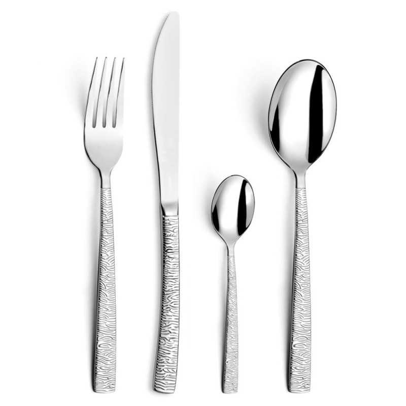 Couteau de table - Havane Jungle - Inox 18/0 - Finition miroir - Ep. 3,5mm