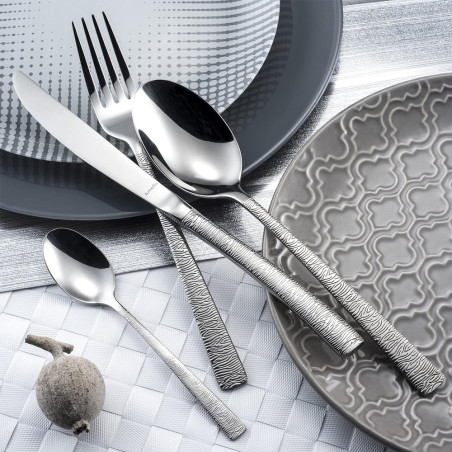 Fourchette à dessert - Havane Jungle - Inox 18/0 - Finition miroir - Ep. 3,5mm