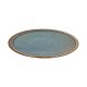 Assiette plate ø 27 cm Bloom - Porcelaine- Bleu / Marron