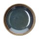 Assiette creuse ø 26 cm Bloom - Porcelaine- Bleu / Marron