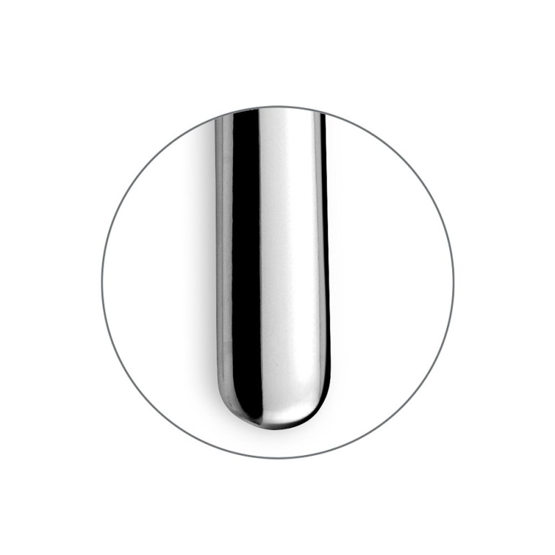 Couteau de table manche rond - Baguette - Inox finition miroir