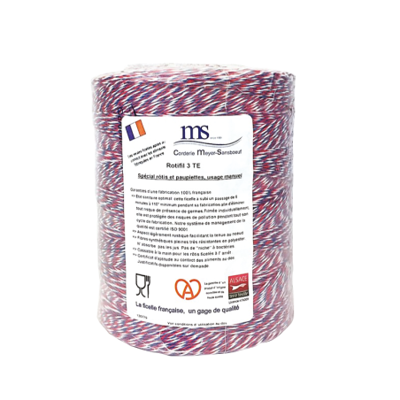 Recharge pour seau Rotifil 3TE 1 kg - Déroulement central - bleu/blanc/rouge