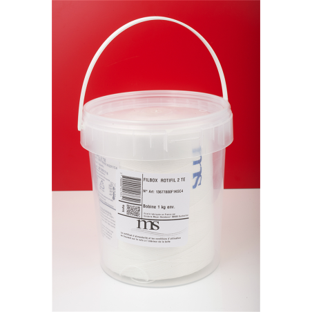 Ficelle à rôti + recharge de 1 kg  ROTIFIL - FilBox  en seau - blanc