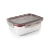 Conteneur rectangulaire Ecoinox 260 ml  en inox 18/10 micro-ondable - Avec couvercle
