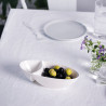 Coupe 2 compartiments - Porcelaine 19x9 cm