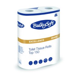 Papier toilette - 150 formats - 4 plis - gaufrage soleil - paquet de 6 rouleaux
