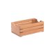 Caisse en bois de hêtre alimentaire GN1/4 - 26,5x16,2x10 cm