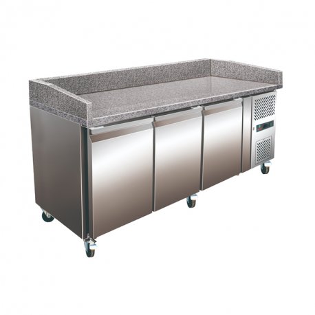 Meuble à pizza 3 portes +2° à +8°C - 2020x800x1000 mm