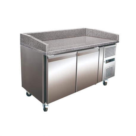 Meuble à pizza 2 portes +2° à +8°C - 1510x800x1000 mm