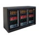 Arrière de bar 3 portes coulissantes +2° à +8°C - 1350x534x910 mm