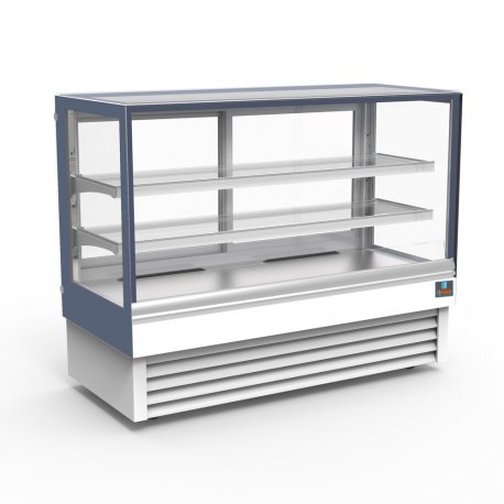 Vitrine de service droite à poser +2° à +8°C - Blanc -1500x680x1200 mm