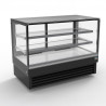Vitrine de service droite à poser +2° à +8°C - Noir -1500x680x1200 mm