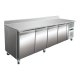Table réfrigérée adossée 4 portes +2/+8°C - 2230x700x860 mm