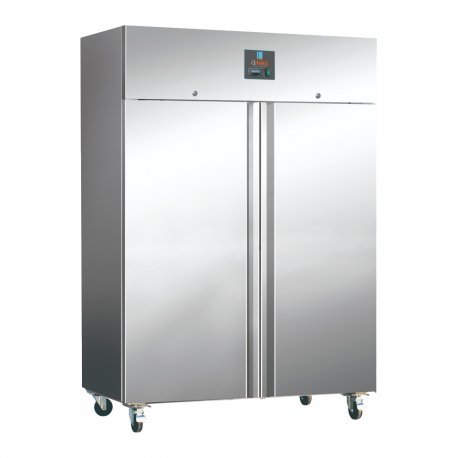 Armoire positive réfrigérée GN 2/1 1476L 2 portes +2 à +8°C - 1480x830x2010 mm