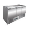 Saladette compacte 3 portes 400L +2° à +8°C - 1365x700x870 mm