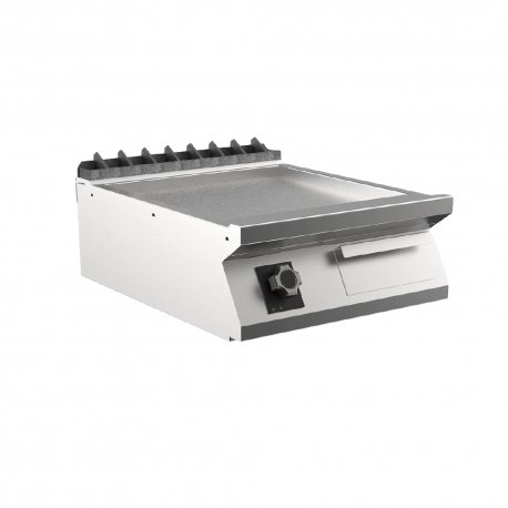 Frytop électrique, plaque lisse chromée satinée Top