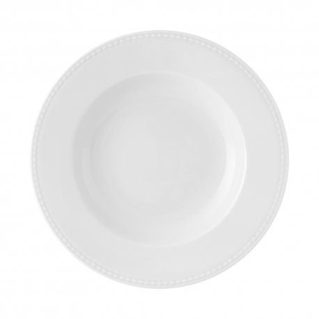 Assiette creuse Perla 24cm porcelaine blanche