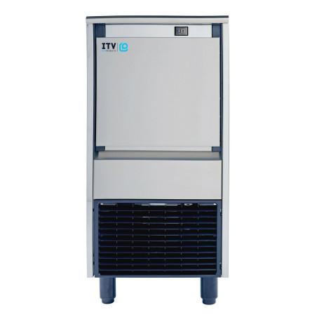 Machine à glaçons DELTA-MAX - 30kg/24H - Stockage 15kg - Inox AISI-304 - Refroidissement AIR - Glaçons 40g