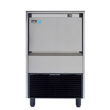 Machine à glaçons - DELTA-MAX - 62kg/24H - Stockage 25kg - Inox AISI-304 - Refroidissement AIR - Glaçons 40g