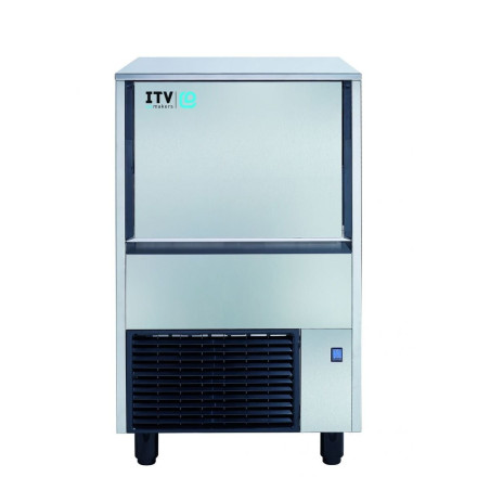 Machine à glaçons QUASAR - 48kg/24H - Stockage 25kg - Inox AISI-304 - Refroidissement AIR - Glaçons creux 20g