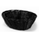Corbeille à pain noire ovale - 23x15 cm