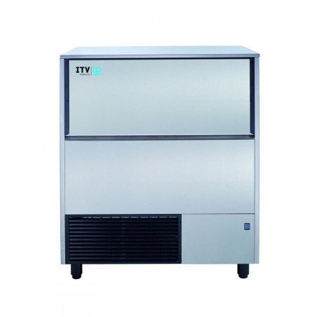Machine à glaçons QUASAR - 122kg/24H - Stockage 50kg - Inox AISI-304 - Refroidissement AIR - Glaçons creux 20g