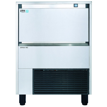 Machine à glaçons - SPIKA - 145kg/24H - Stockage 45kg - Inox AISI-304 - Refroidissement AIR - Glaçons cube 12g