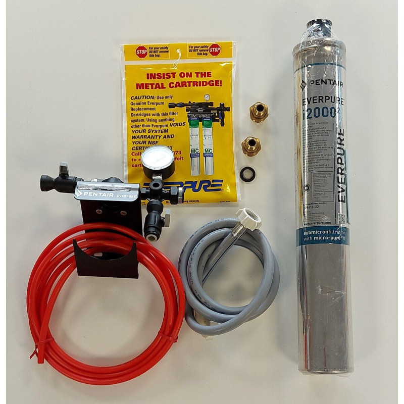 Filtre insurice - Réduction Chlore & Calcaire - Charbon Actif & Chloramine - Pour Machines à glaçons 340kg/24h