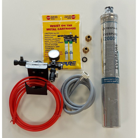 Filtre insurice - Réduction Chlore & Calcaire - Charbon Actif & Chloramine - Pour Machines à glaçons 340kg/24h